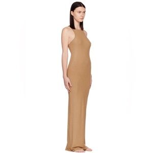 SKIMS Camel Sleeveless Maxi Dress Shimmer